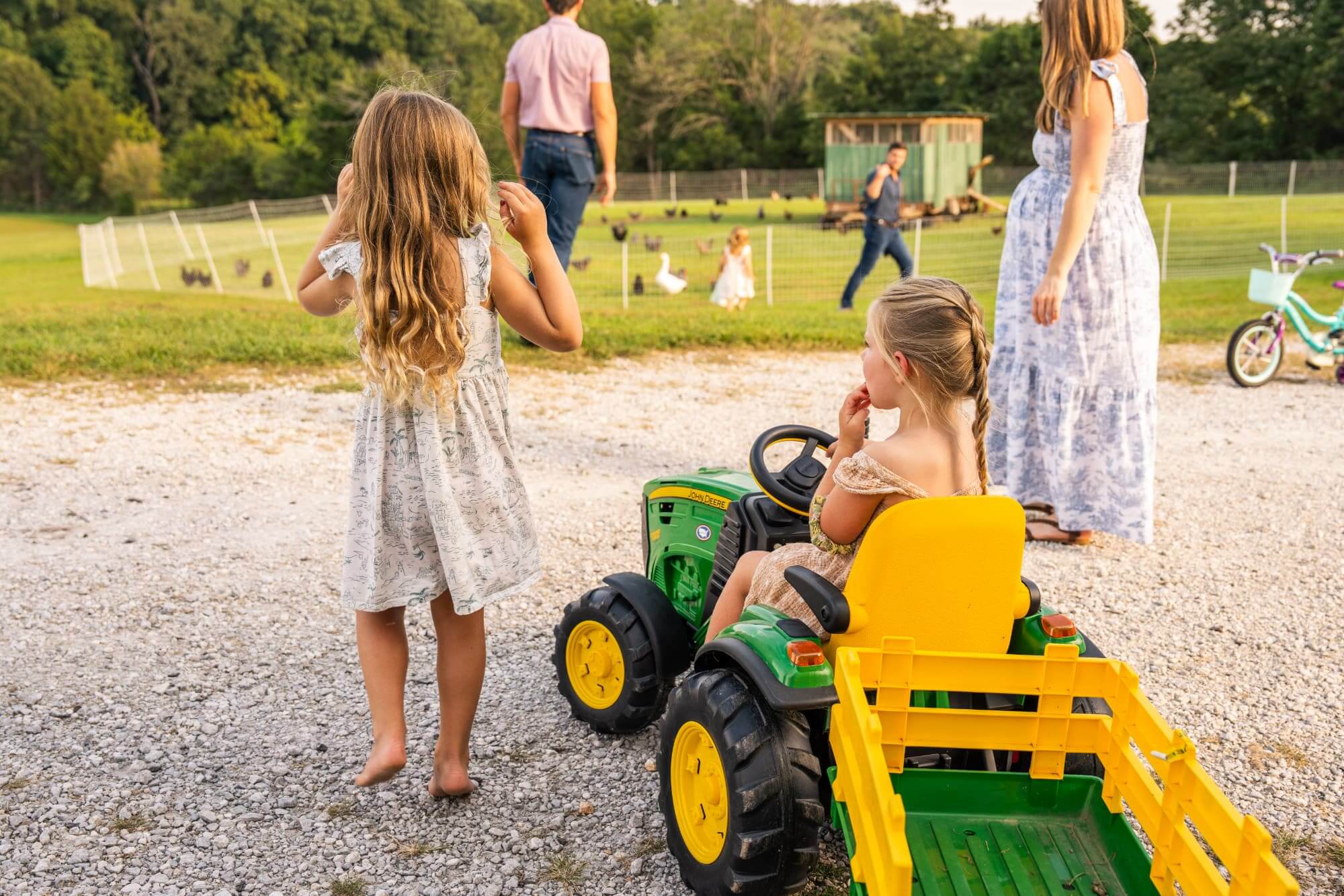 Children and family enjoying the farm at Western Provisions Co