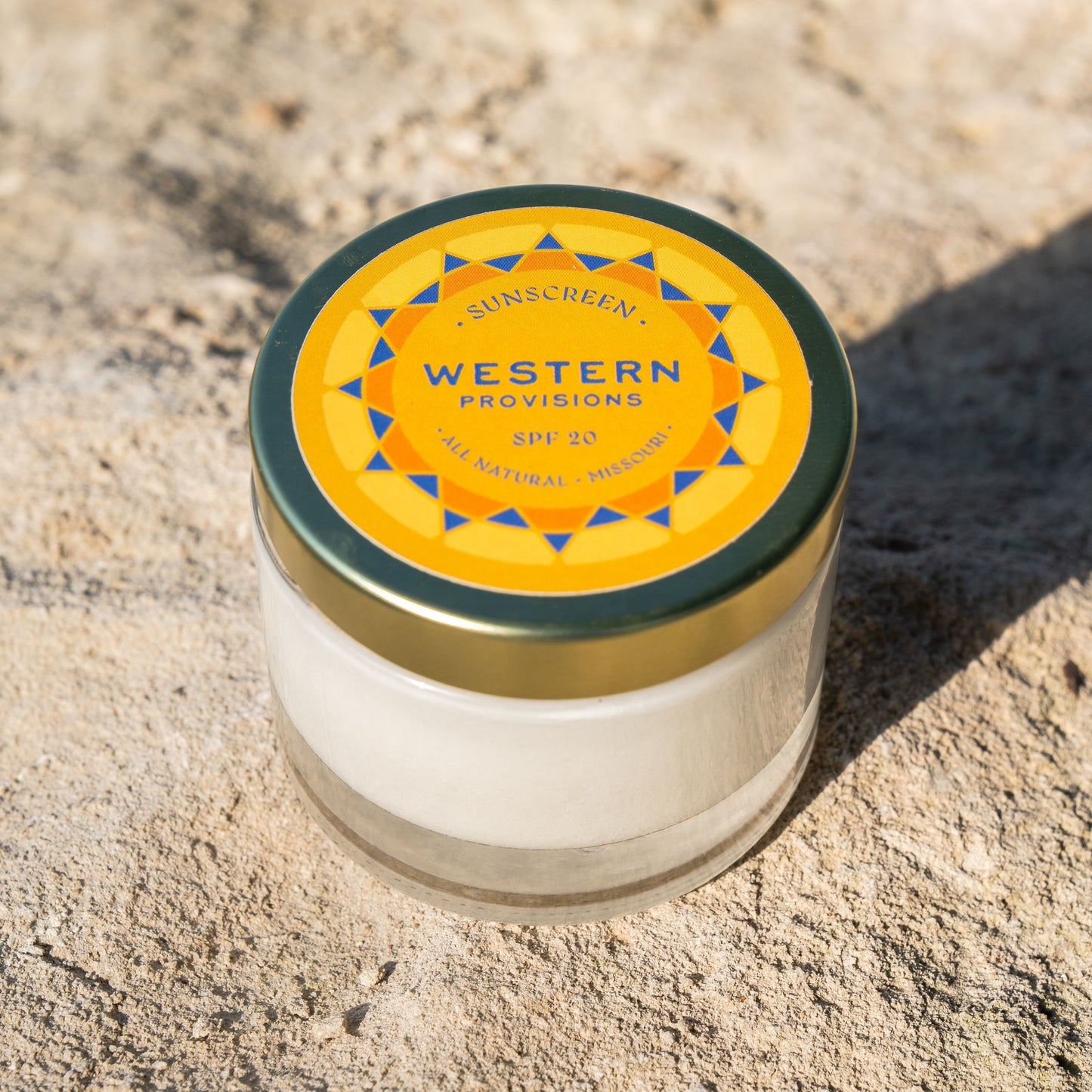 Jar of Western Provisions tallow based sunscreen