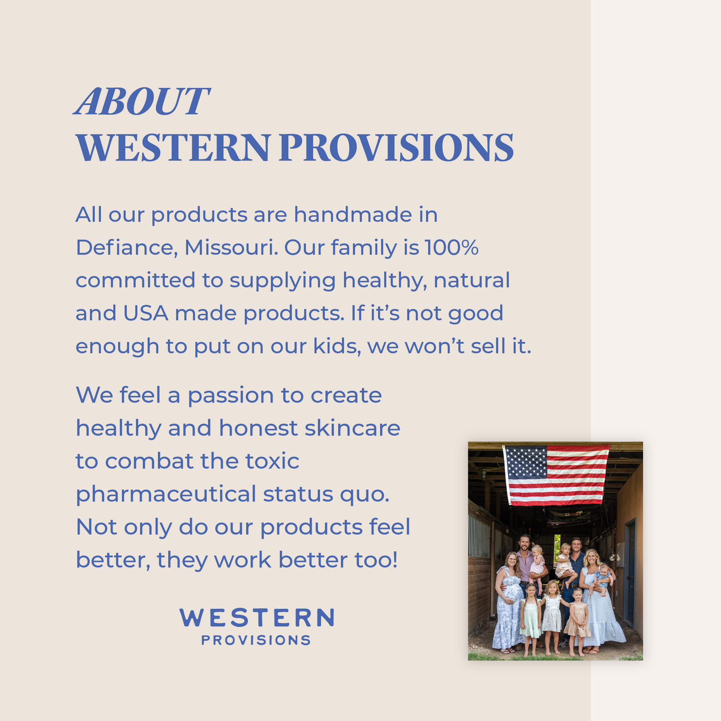 Infographic with text about Western Provisions