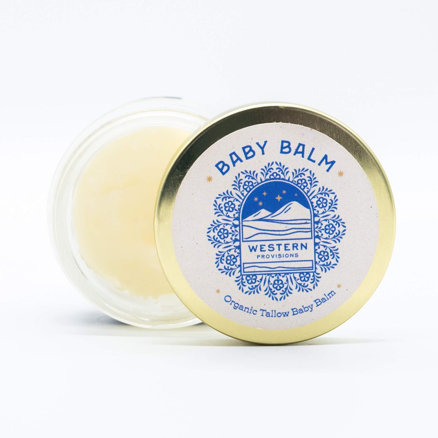 western provisions baby balm cap open